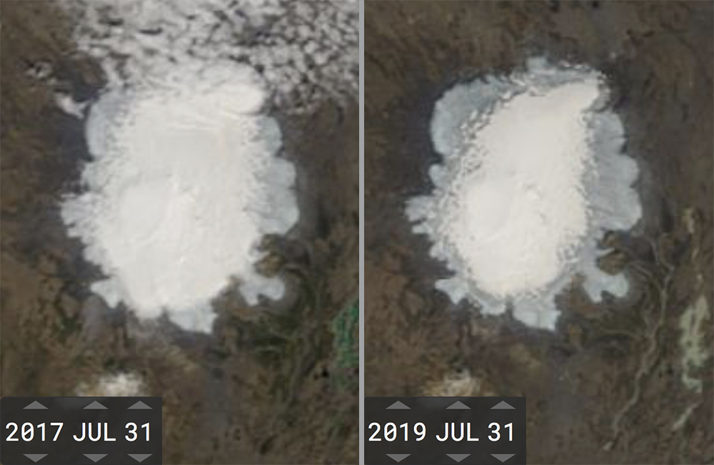 Hofsjökull 2017 og 2019