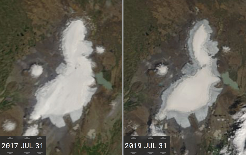 Langjökull 2017 og 2019